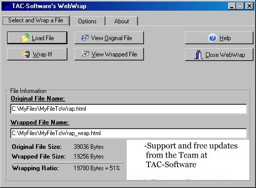 WebWrap Screenshot